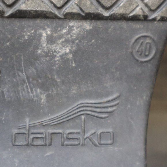 Dansko Black Textured Leather Clogs - Picture 7 of 16